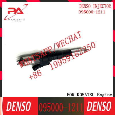 Komün Demiryolu Yakıt Enjektörü 095000-1211 095000-1210 6156-11-3300 KOMATSU FC450-7 6D125 PC400-7 PC450-7 için