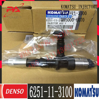 6251-11-3100 Komatsu Dizel PC400-8 6D125E Motor Yakıt enjektörü 6251-11-3100 095000-6070