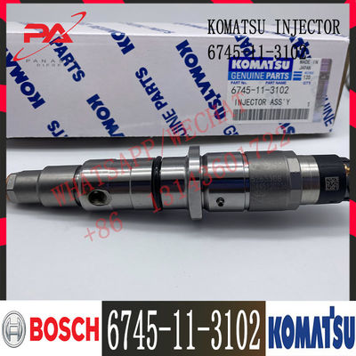 6745-11-3102 Komatsu PC300-8 ekskavatör Dizel SAA6D114E-3 Motor Yakıt enjektörü 6745-11-3100 6745-11-3102