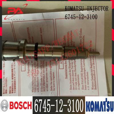 6745-12-3100 Komatsu Dizel PC300-8 PC300LC-8 PC350LC-8 D65EX-15E0 Motor Yakıt enjektörü 6745-12-3100 0445120236